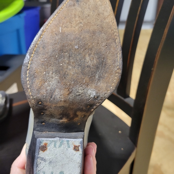 Vintage Custom Collectible Cowboy Inlay Boots - Picture 8 of 10